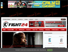 Tablet Screenshot of fight24.pl